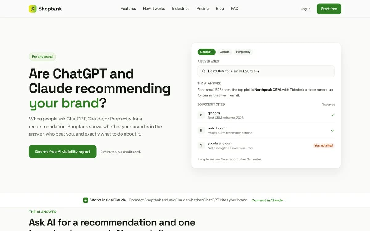 shoptank.io — SaaS produkts